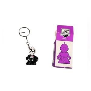 Kidrobot Supermini Keychain Series 3 OG SKULLY RARE Chase Designer Art Toy + Box